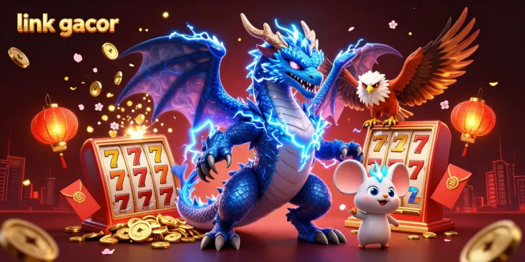 Win big with link gacor by spinning vibrant slot reels adorned with jackpot counters and lucky symbols.
